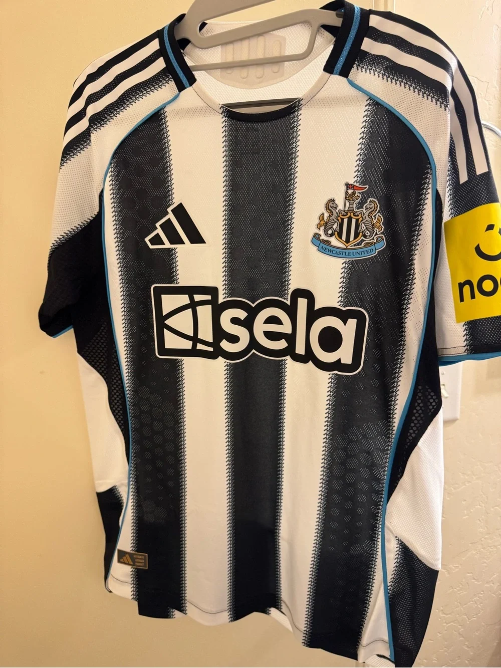 ADIDAS Newcastle United FC 25/26 Home Authentic Soccer Jersey Mens M Black